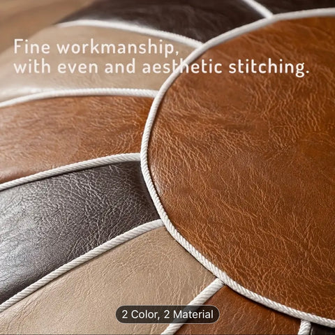 African Leather Pouf – A Seat of Heritage