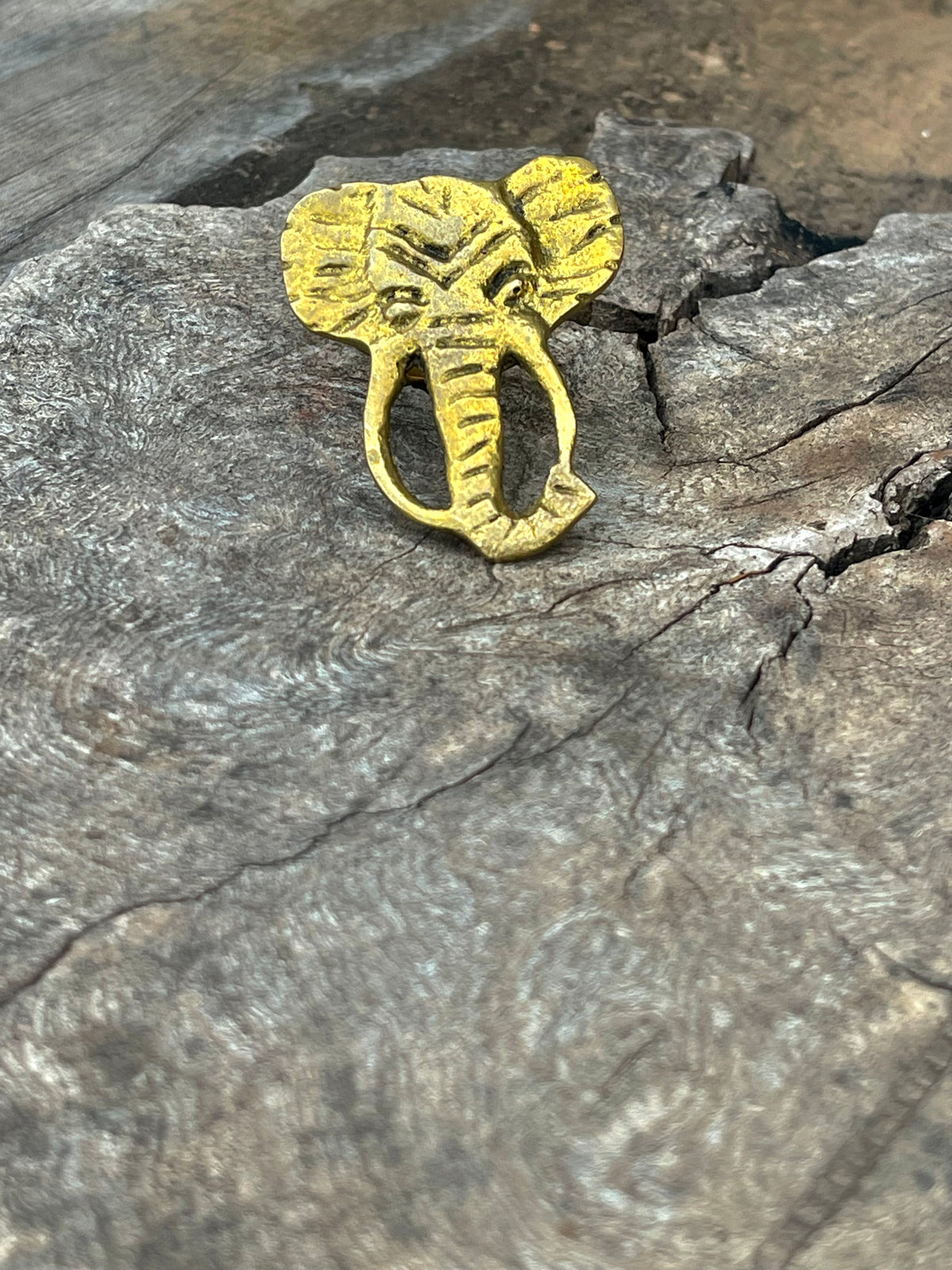 Handmade African Elephant Brass Ring