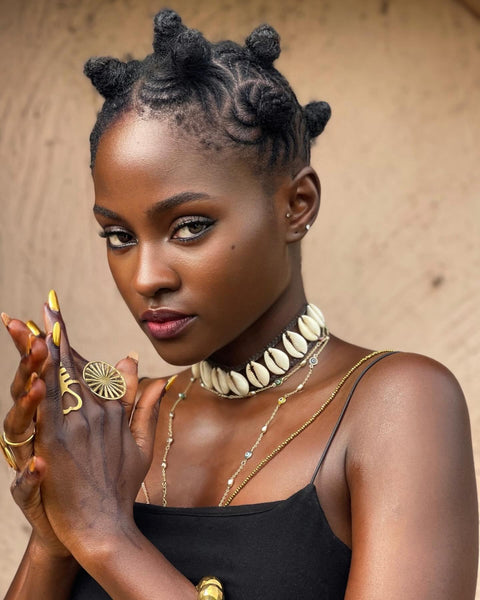 Handmade African Brass Sunburst Ring