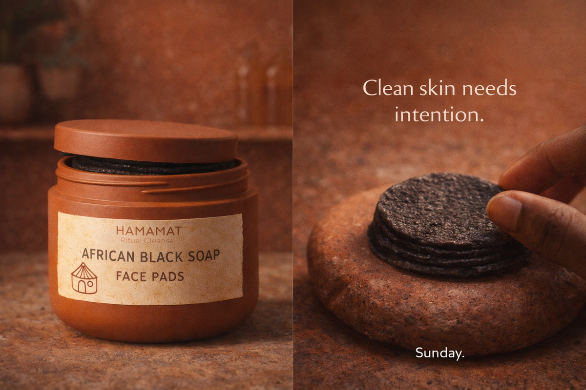 African Black Soap Face Pads(Cleanse)