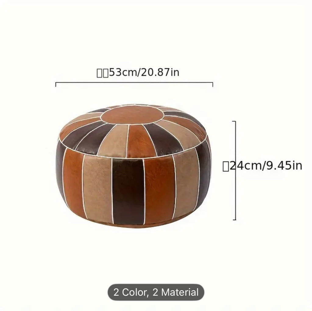 African Leather Pouf – A Seat of Heritage